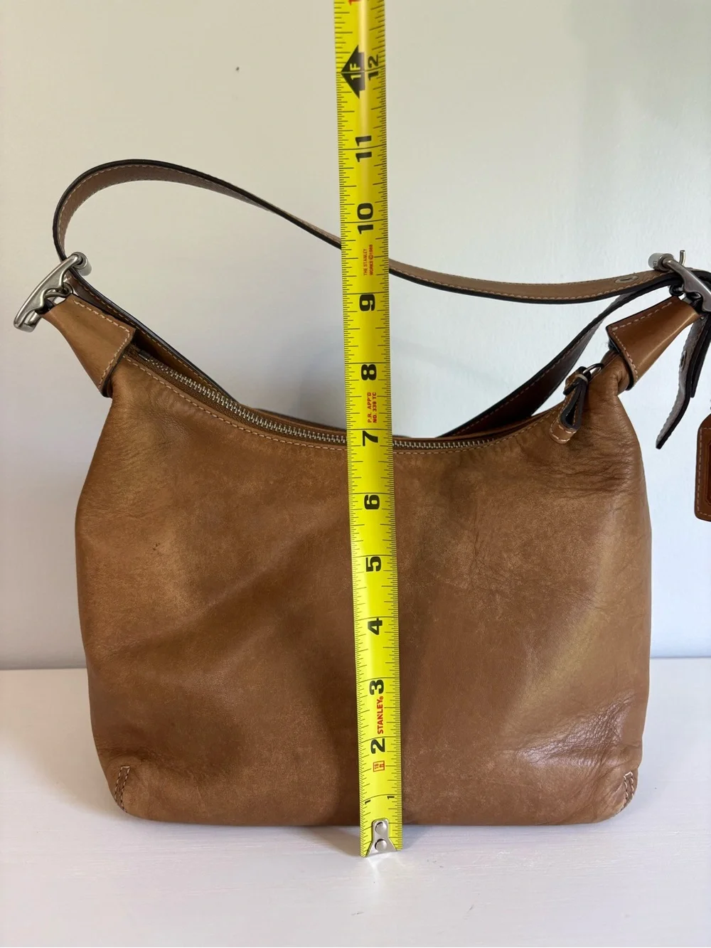 Vintage Coach Legacy 9566 Leather Hobo Bag Tan